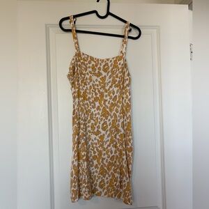 Sadie & Sage Yellow and White Leopard Dress